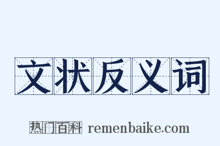 文状反义词是什么意思的图片